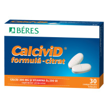Calcivid citrat x 30 comprimate