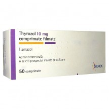 Thyrozol 10mg, 50 comprimate filmate