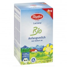 Topfer Bio Pre Lactana, 0+ luni X 600 g