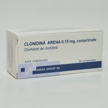 Clonidina 0,15 mg, 50 comprimate  AR