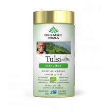 ORGANIC INDIA Ceai Verde Tulsi (Busuioc Sfant) | Antistres Natural & Vitalizant, 100g