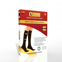 Ciorapi compresivi medicali pana la genunchi VARILEGS (18-22 MmHg), bej - M