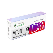 VITAMINA D3 2000UI X 30 comprimate filmate