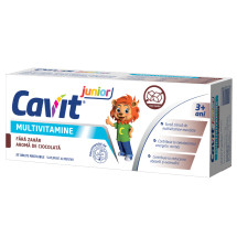Cavit jr. multivitamine ciocolata fara zahar X 20 tablete masticabile