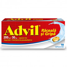 Advil Raceala si Gripa X 10 capsule moi