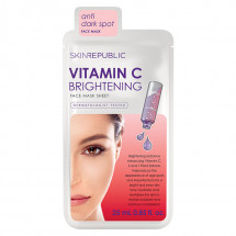 Skin Republic Masca de fata tip servetel Iluminatoare cu Vitamina C, 25 ml