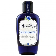 PURITY HERBS Heat Massage Ulei masaj cu efect de incarzire pt. muschi obositi, 125ml