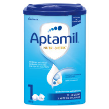 Lapte praf NUTRI-BIOTIK 1, 0-6 luni, 800 g, APTAMIL