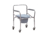 Scaun de toaleta fix/pliabil cu roti crom