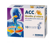 ACC lamaie si miere 600 mg x 10 plicuri x 3 g pulb. pt. sol.