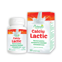 Calciu lactic, 50 comprimate, NATURALIS