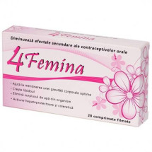 4Femina, 28 comprimate, adjuvant efecte contraceptive
