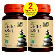 Alevia Spirulina 500mg,  30+30comprimate