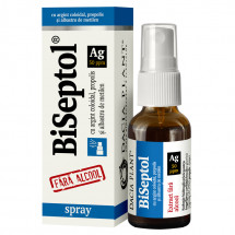 Biseptol Spray cu argint coloidal, 20 ml, Dacia Plant