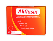 Aliflusin 500 mg / 200 mg / 4 mg x 10 plicuri granule eff.