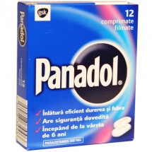 Panadol 500mg, 12 comprimate