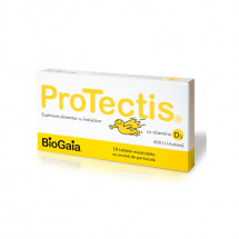 ProTectis cu Vitamina D3 si aroma de portocale, 10 tablete masticabile