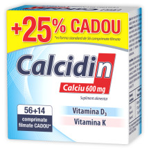 Calcidin X 56 comprimate + 25% CADOU