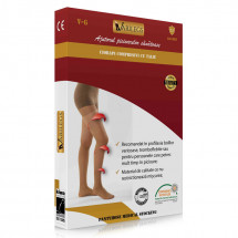 Ciorapi compresivi medicali tip dres VARILEGS (18-22 MmHg), bej - S