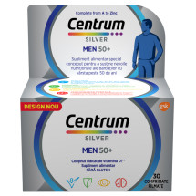Centrum Silver 50+ pentru barbati, 30 comprimate