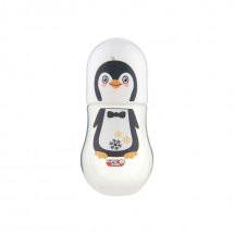 Primii Pasi JP1101 - Biberon PP decorat  pinguin, 150ml