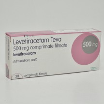 Levetiracetam Teva 500 mg x 30 compr. film.