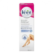 Veet crema depilatoare pentru piele sensibila cu Aloe Vera si vitamina E, 100 ml