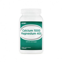 GNC Calcium Plus 1000 with cu Magneziu si Vitamina D, 90 tablete