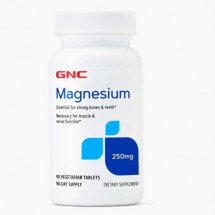 GNC Magneziu 250mg, sanatatea oaselor X 90 tablete