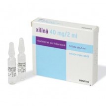Xilina injectie 40mg/2ml, 5f/2ml