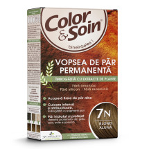 Vopsea de par blond aluna 7N, Color&Soin