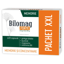  Bilomag Forte Memorie si concentrare X 90 capsule + 30 capsule