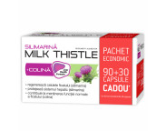 Milk Thistle + colina x 90 caps. + 30 caps. Cadou