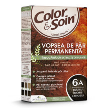 Vopsea de par blond inchis cenusiu 6A, Color&Soin