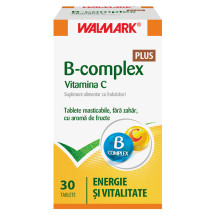 Vitamina B complex + Vitamina C plus, 30 tablete, Walmark