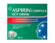 Aspirin Complex Hot Drink 500 mg / 30 mg x 10 plic. gran. pt. susp. orala