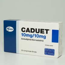Caduet 10mg/10mg, 3 blistere x 10comprimate filmate