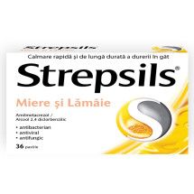 Strepsils Miere si Lamaie, 36 pastile