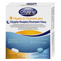 Olygrip zi X 12 comprimate filmate si Olygrip noapte X 4 compirmate filmate
