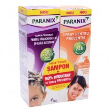 Pachet Paranix sampon x 100 ml + spray preventie x 100 ml 50