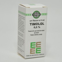 Timolol solutie oftalmica 0,5% x 5 ml