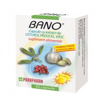 Capsule bano cu usturoi, paducel, vasc,  30 capsule, PARAPHARM