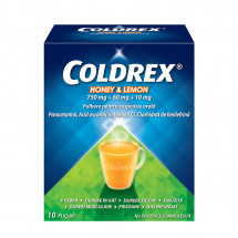 Coldrex Honey & Lemon x 10 plicuri x 5 g pulb. pt. susp. orala 