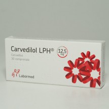 Carvedilol LPH 12.5mg, 3 blistere x 10 comprimateLBM