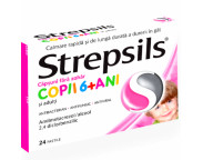 Strepsils capsuni fara zahar x 2 blistere x 12 pastile