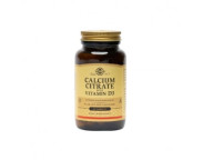 Calcium Citrate 250mg With Vitamin D3 x 60 caps Solgar