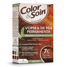Vopsea de par blond teracota 7C, Color&Soin