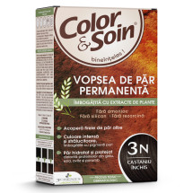 Vopsea de par castaniu inchis 3N, Color&Soin