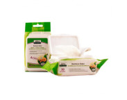 Aleva Naturals Servetele umede din fibre de bambus pentru respiratie usoara, 30buc