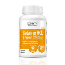 Betain HCL & Pepsin, 580 mg,  60 capsule, Zenyth